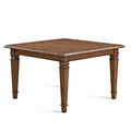 Esstisch 140 cm x 90 cm x 76 cm Holz Braun klassischer rechteckiger Küchentisch